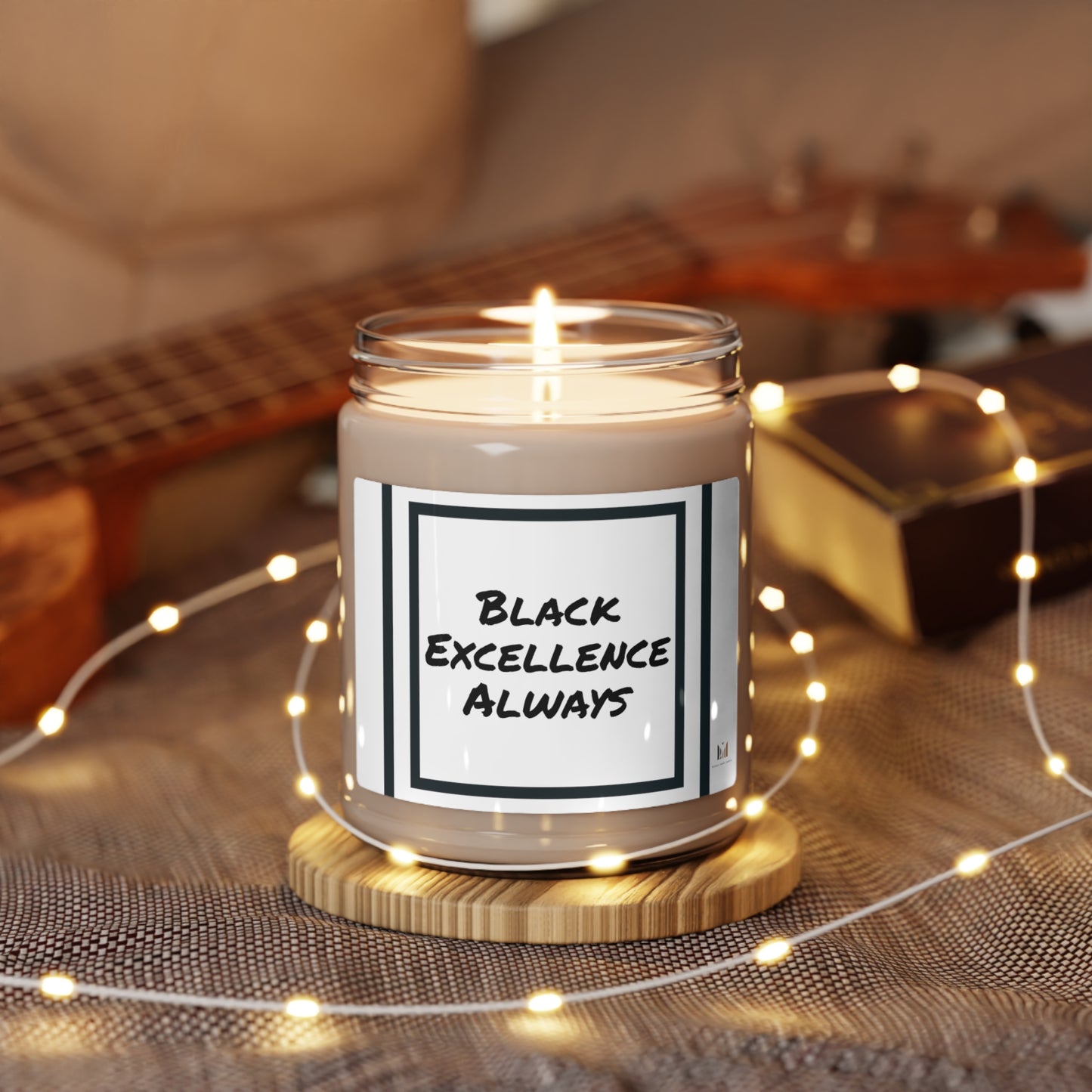 "Black Excellence" Scented Soy Candle, 9oz