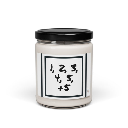 "1, 2, 3... +5" Scented Soy Candle, 9oz