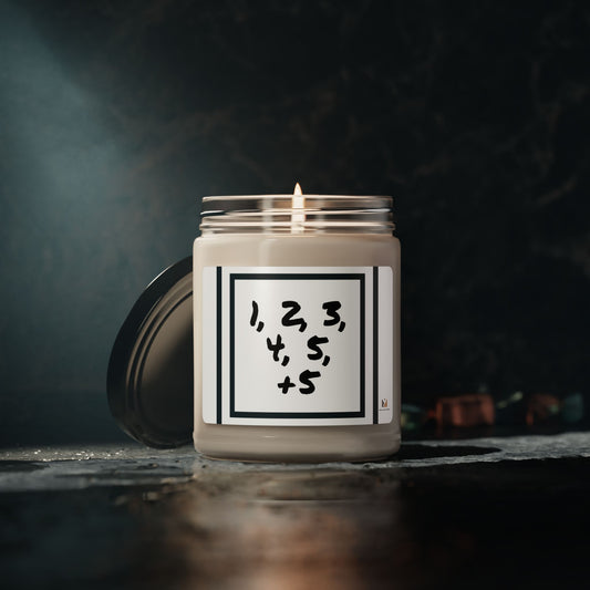 "1, 2, 3... +5" Scented Soy Candle, 9oz