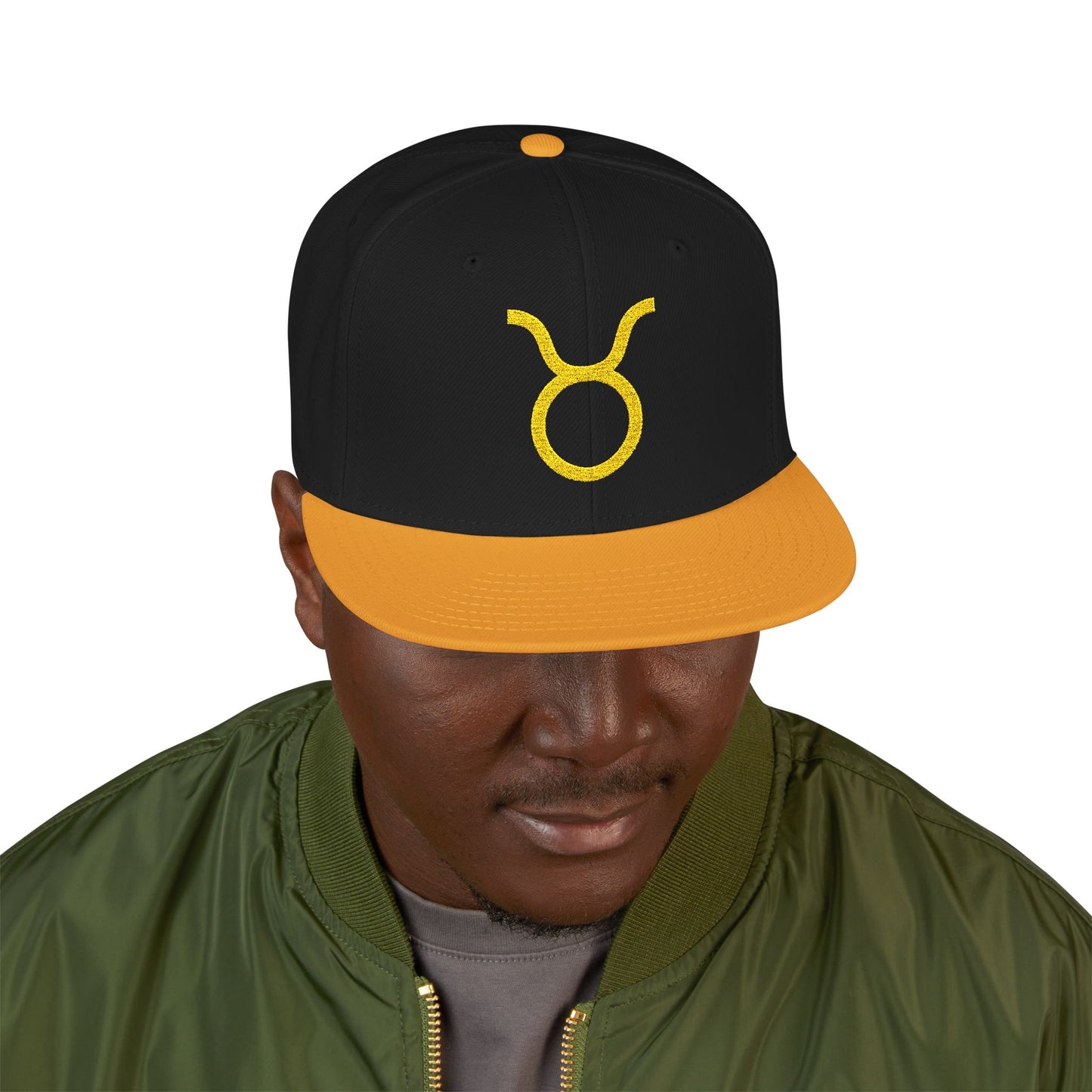 Black & Gold Taurus Zodiac Hat