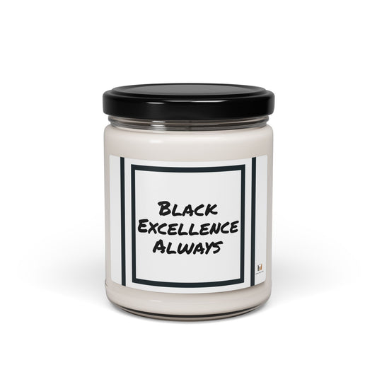 "Black Excellence" Scented Soy Candle, 9oz